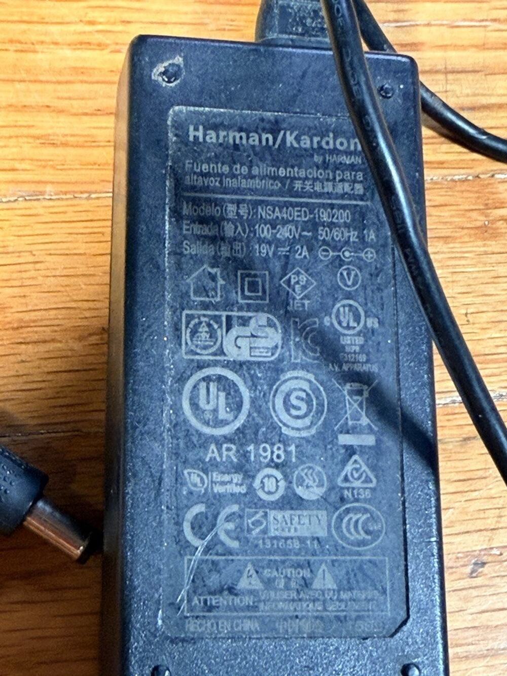 Harman Kardon NSA40ED-190200 19V 2A OEM AC Adapter Power Supply Charger
